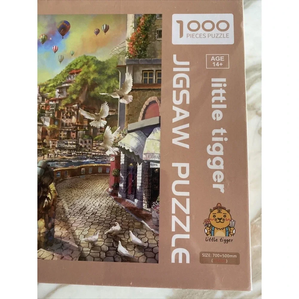 Little Tigger 1000pc Jigsaw Puzzle Hot Air Balloons Vacation Resort New Sealed